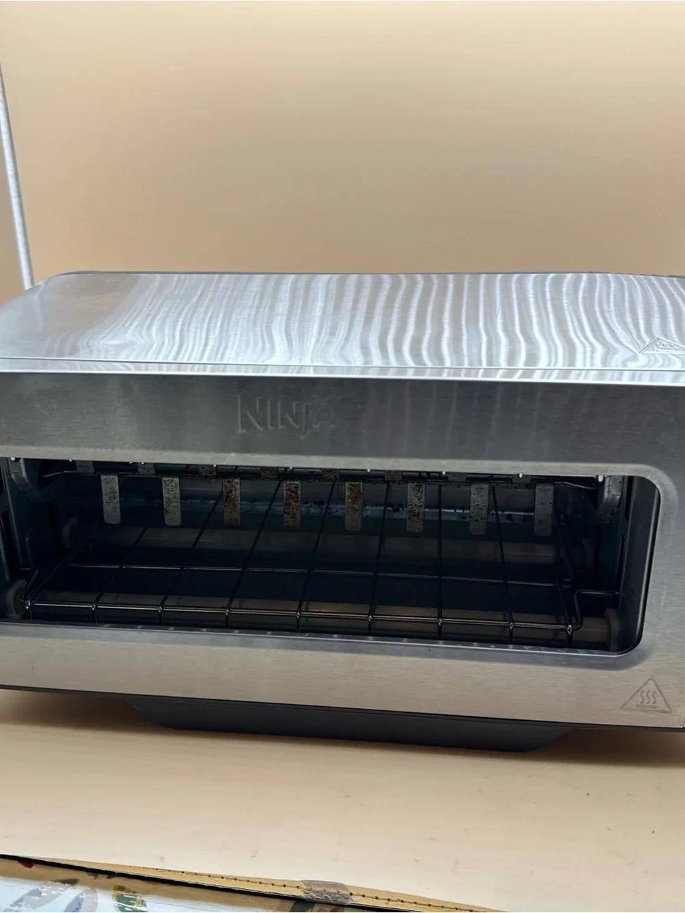 Ninja Long Slot Toaster in Brushed Steel with Black Accents